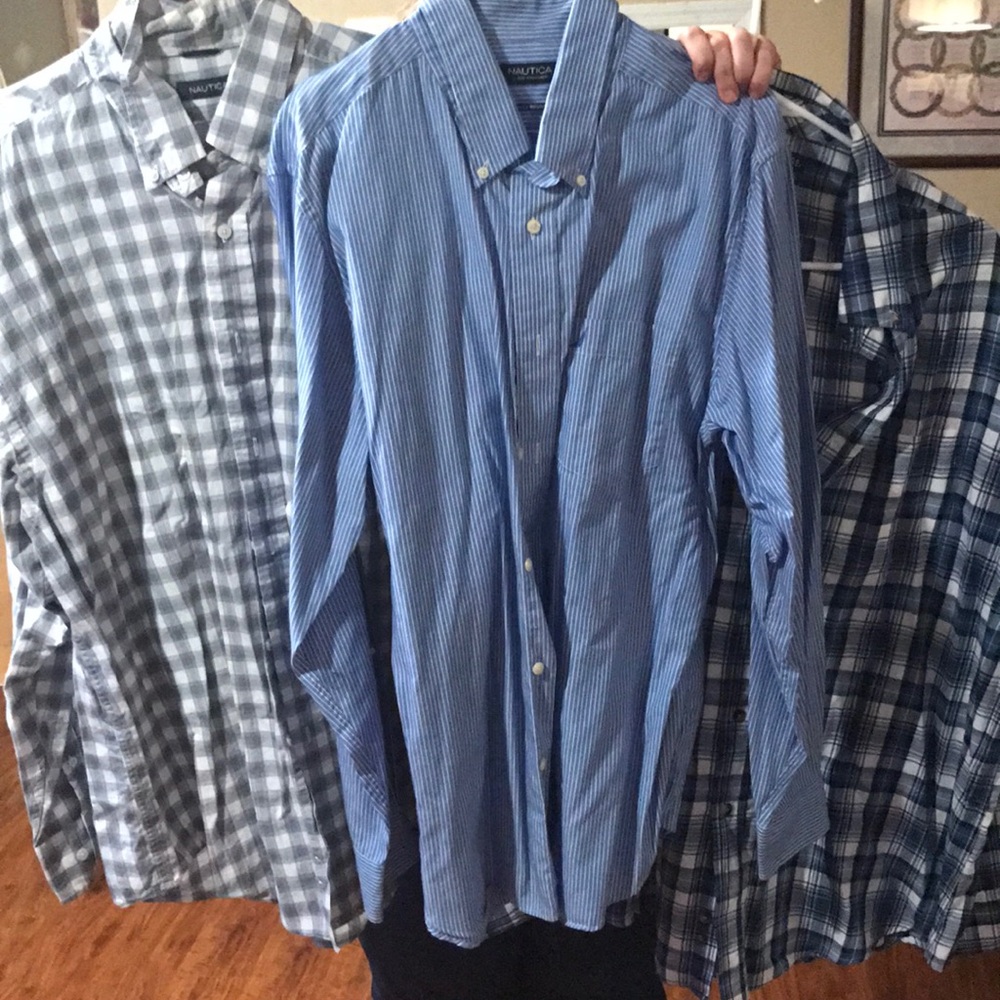 Nautica Long sleeve dress shirts